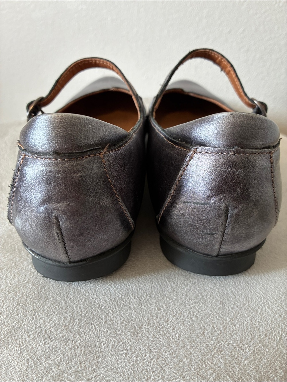 Taos Mary Jane gun Metal Gray Pewter Size 41 / 10 - Picture 5 of 7